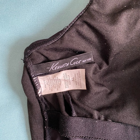 Black ruffled one-shoulder bathing suit - Picture 5 of 5